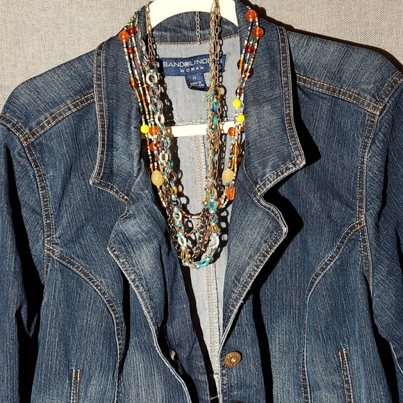 Bandolinoblu Denim Jacket Woman 2X - Picture 3 of 7